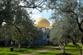 View of the Dome of the Rock mosque on the Temple Mount Royalty Free Stock Photo