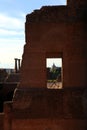 View of the dome from the Roman structures of the Palatine Hill, Rome, Italy