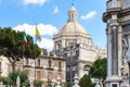 View of dome Saint Agatha Cathedral, Catania