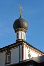 View of the domes of ancient churches in Kolomna