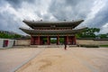 The view of the Donhwamun Gate at Changdeokgung Palace in Seoul, South Korea