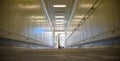 View through door into empty narrow airbridge