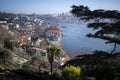 View of the Douro river from the Crystal Palace Gardens, Porto, Portugal. Royalty Free Stock Photo