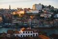 View Douro river and Ribeira at old downtown of Porto