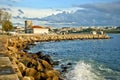 View of the Douro River and the tide gauge pier in Porto