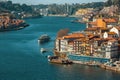 View of Douro river between Villa Nova da Gaia and Porto