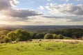 View from Dovers Hill near Chipping Campden, Gloucestershire, England Royalty Free Stock Photo