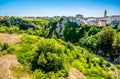 A view down along the Gorge of Laterza, Italy Royalty Free Stock Photo