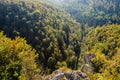 View down on beautiful landscape in Swabian Alb Royalty Free Stock Photo