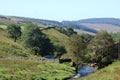 View down Clough River, Garsdale, North Yorkshire Royalty Free Stock Photo