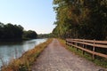 Towpath on the Erie canal Royalty Free Stock Photo