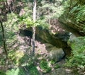 A view down into the Gorge in Cantwell Cliffs Royalty Free Stock Photo