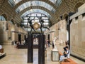 View down length of sculpture court, Musee d'Orsay, Paris, France