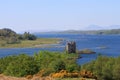 View down Loch Linnhe past Castle Stalker to Mull