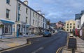A view down the main street in the village of Saundersfoot, Wales
