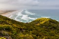 Looking down 90 Mile Beach, Northland Royalty Free Stock Photo