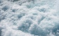 View down at the aft of cruise ship with churning ocean Royalty Free Stock Photo