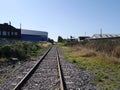 View down railway line Royalty Free Stock Photo