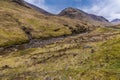 A view down the River Etive in Glen Etive, Scotland