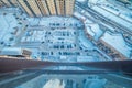 View down from skyscraper