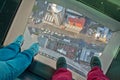 View down from Skytower, Aucklad, New Zealand Royalty Free Stock Photo