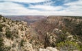 The Grand Canyon of the Colorado River and Bright Angel Trail Royalty Free Stock Photo