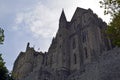 Mont Saint Michele in France, Normandy. Heritage, fortification.