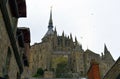 Mont Saint Michele in France, Normandy. Heritage, fortification.