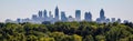 A view of the downtown Atlanta skyline from Buckhead Royalty Free Stock Photo