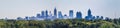 A view of the downtown Atlanta skyline from Buckhead Royalty Free Stock Photo