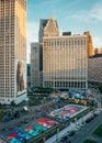 View of downtown cityscape in Detroit, Michigan Royalty Free Stock Photo