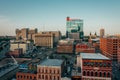 View of downtown cityscape in Detroit, Michigan Royalty Free Stock Photo