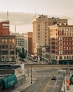 View of downtown cityscape in Detroit, Michigan Royalty Free Stock Photo