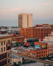 View of downtown cityscape in Detroit, Michigan Royalty Free Stock Photo