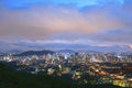 Sunset at Namsan Tower in Seoul,South Korea