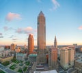 View of downtown Cleveland Royalty Free Stock Photo