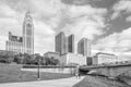 View of downtown Columbus Ohio Skyline Royalty Free Stock Photo