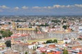 View of downtown and of Convent of San Gabriel in Cholula, Puebla, Mexico Royalty Free Stock Photo