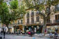 View of downtown Denia in the province of Alicante, Spain.