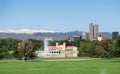 A view of downtown Denver from City Park Royalty Free Stock Photo