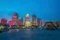 View of downtown Detroit riverfront