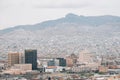 View of the downtown El Paso Skyline, from the Scenic Drive Overlook, in El Paso, Texas Royalty Free Stock Photo