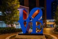 View from downtown Grand Rapids at night - Michigan Royalty Free Stock Photo