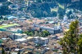 View of downtown Guaranda, Ecuador.