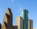 View on downtown Houston Royalty Free Stock Photo