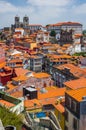 View of downtown of Porto city in Portugal.