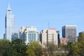 View on downtown Raleigh, NC Royalty Free Stock Photo