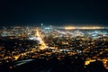 View Downtown San Francisco skyline city at night, California USA Royalty Free Stock Photo