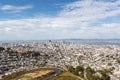 View of Downtown San Francisco from Twin peaks, California, USA Royalty Free Stock Photo