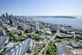 View of Downtown Seattle and Elliott Bay from the Space Needle